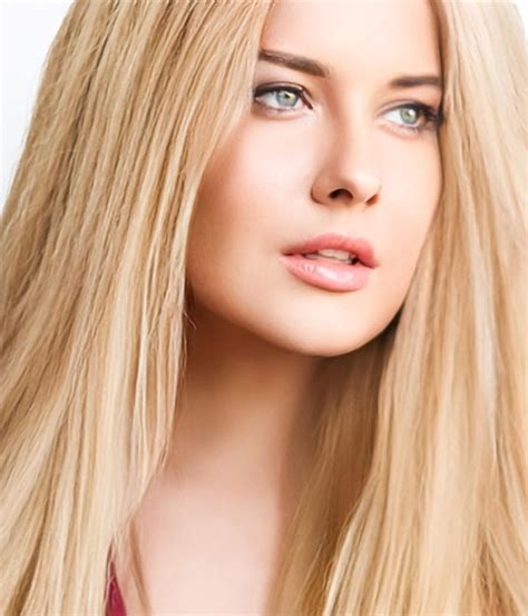 Premium Photo Hairstyle Beauty And Hair Care Beautiful Blonde Woman With Long Blond Hair