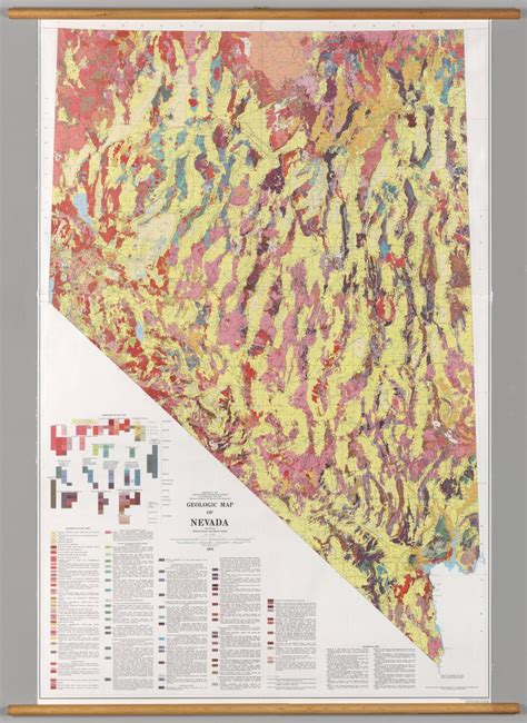 Geologic Map Of Nevada Made In 1978 By J Stewart Maps On The Web