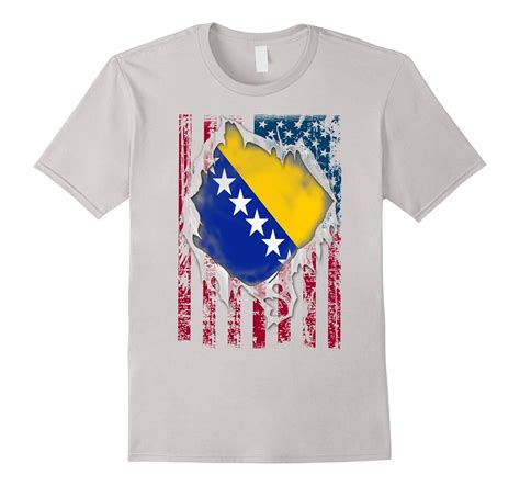 Bosnia And Herzegovina Distressed Flag Proud T Shirts T Shirt Managatee