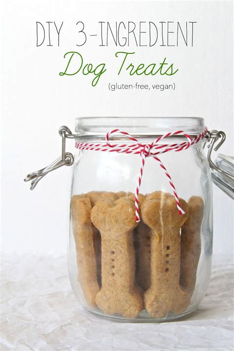 Mix the flax seed, rolled oats, flour, cinnamon and salt. DIY 3-Ingredient Dog Treats | Gluten-free, Vegan | The ...
