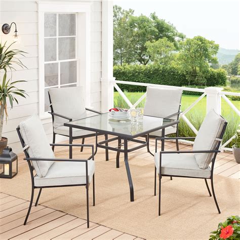 Mainstays Highland Knolls 5 Piece Outdoor Patio Furniture Chat Set