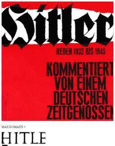 Download Hitler Reden Und Proklamationen Vol PDF