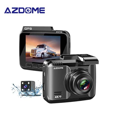 Azdome 4k Car Dvr Gps Gs63h Dash Cam Wifi Vehicle Rear View Camera Dual