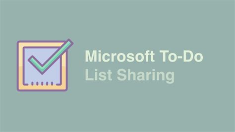 How To Share Your Lists In Microsoft To Do Youtube