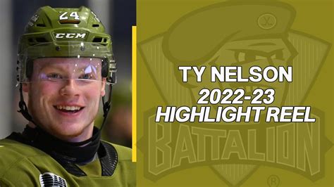 Ty Nelson North Bay Battalion 2022 23 OHL Highlights YouTube