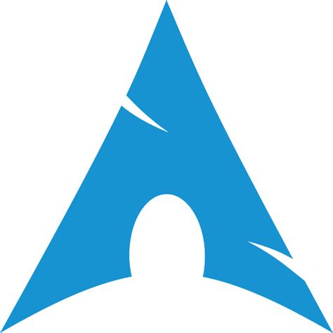 600px Arch Linux Logo Arch Linux Logo Svg Clipart Large Size Png