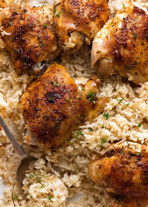 Your daily values may be higher or lower depending on your calorie needs. Oven Baked Chicken and Rice - The Cookbook Network