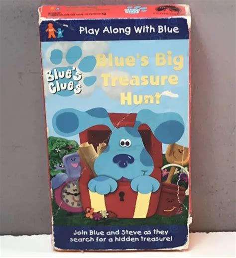 Nick Jr Blues Clues Blues Big Treasure Hunt Vhs Video Tape Nickelodeon
