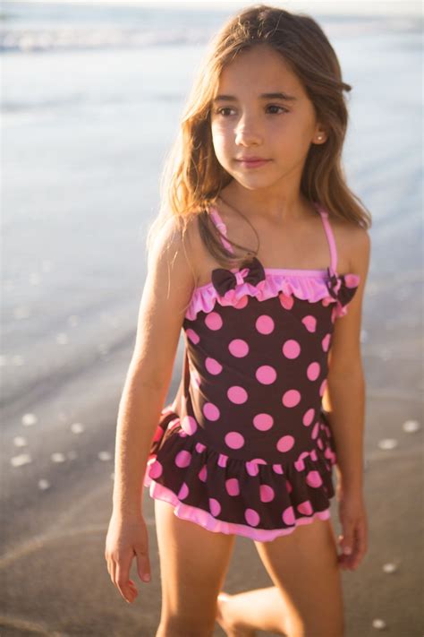 Trish Scully Child Store Auraluz Polka Dot One Piece Kids Swimwear