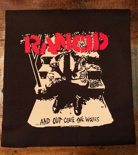 rancid and out come the wolves back patch etsy