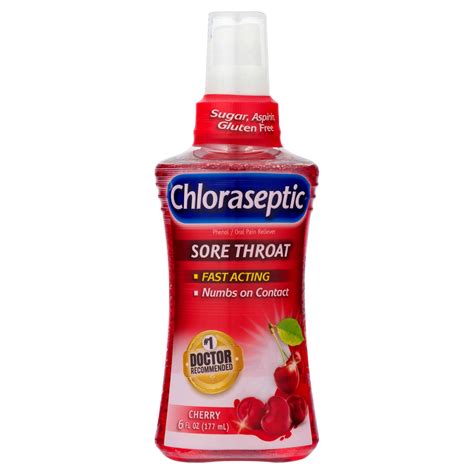 Chloraseptic Sore Throat Spray Cherry 6 Fl Oz