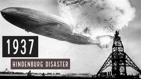 German Passenger Airship Lz 129 Hindenburg Disaster May 61937
