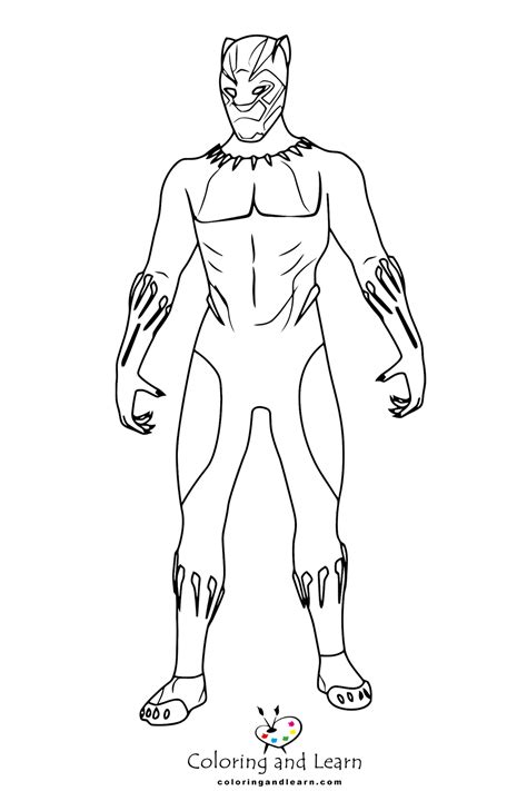Black Panther Coloring Pages Free 2024 Coloring And Learn