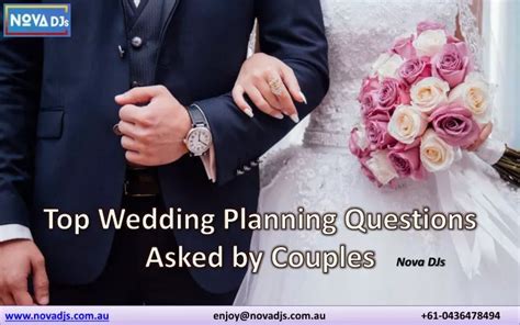 Ppt Top Wedding Planning Questions Asked By Couples Nova Djs