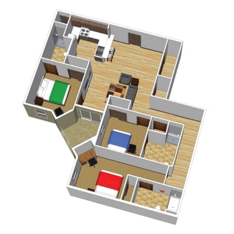 Selain konsepnya yang menarik, rumah minimalis juga tidak membutuhkan luas tanah yang besar. Desain Rumah Minimalis 1 Lantai 3 Kamar