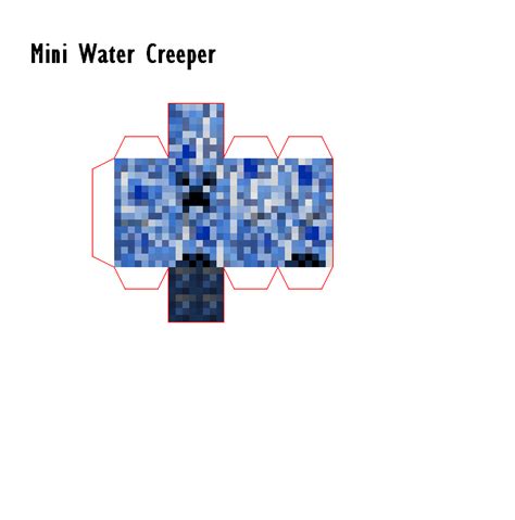 Resultado De Imagem Para Papercraft Water Minecraft Minecraft Crafts