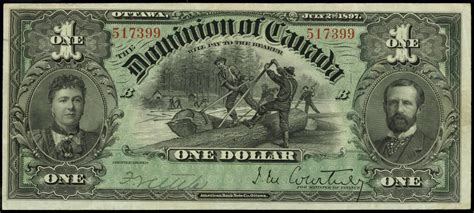 In comparison, credit card, popular online payment. Value of July 2nd 1897 $1 Bill from The Dominion of Canada ...