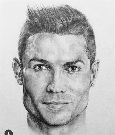 Christiano Ronaldo Drawing By Peterburtart Illustration