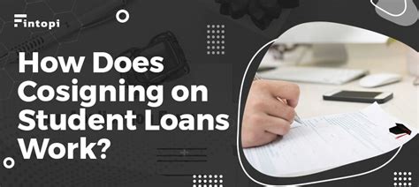 Cosigning A Student Loan Should You Do It Fintopi