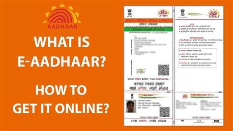 Uidai Gov In Types Of Aadhar Enrolment Process E Aadhar And Faq