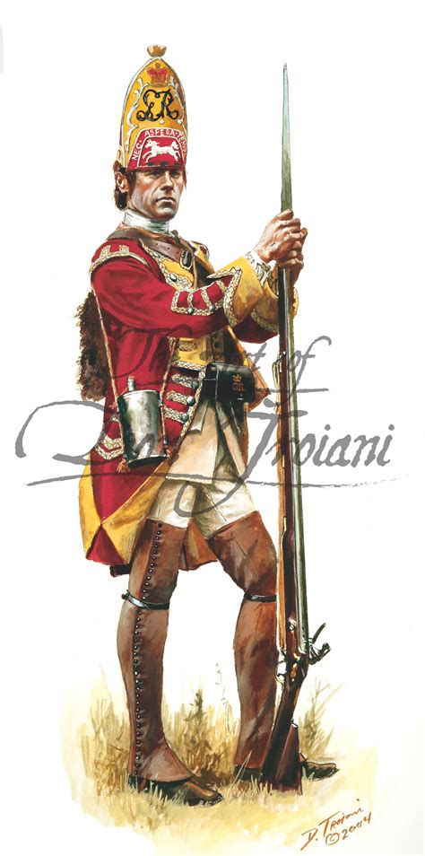 44th Regiment Of Foot British Grenadier 1755 French And Indian War W