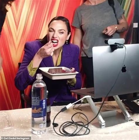 Wonder Woman 1984 Star Gal Gadot Indulges In Giant Chocolate Cake