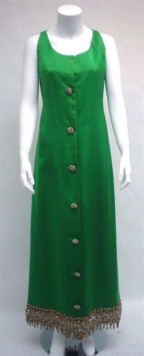 Lot 15 Christian Dior Kelly Green Silk Gown And