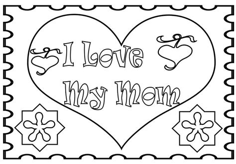 Get your little ones and grab some crayons, it's time to color! I love You Mom Coloring Pages