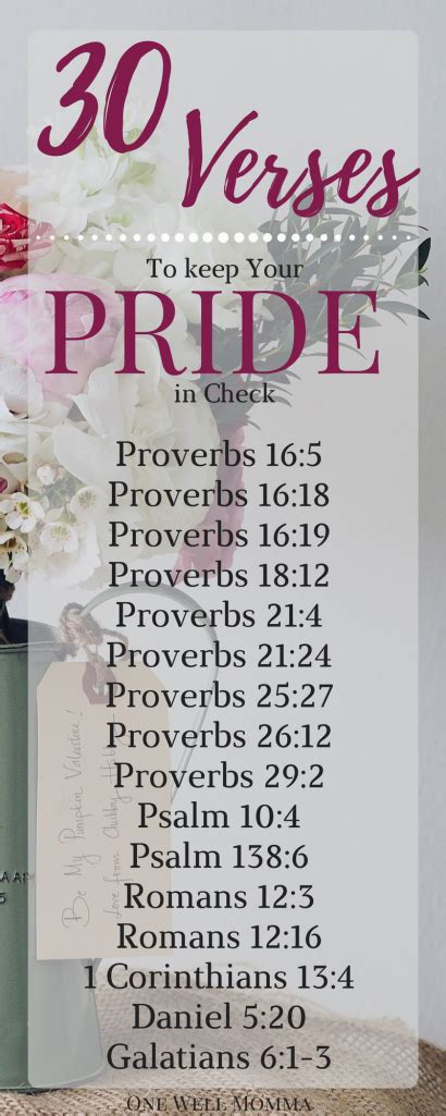 30 Verses To Keep Your Pride In Check Verses About Pride Scriptures