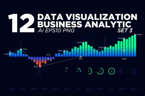 12 Data visualization background ~ Illustrations ~ Creative Market