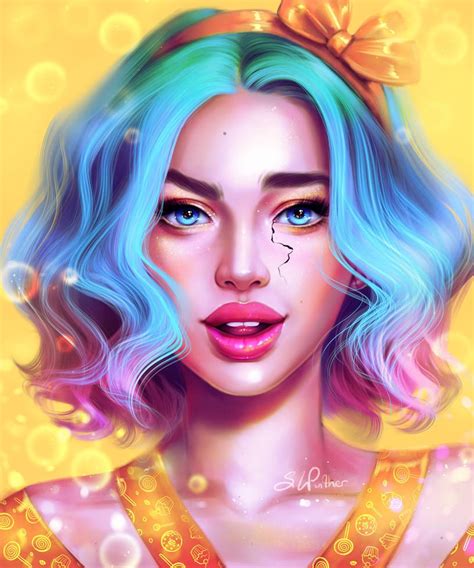 Colour Love By Sandrawinther On Deviantart Digital Art Girl Art Girl Digital Portrait Art