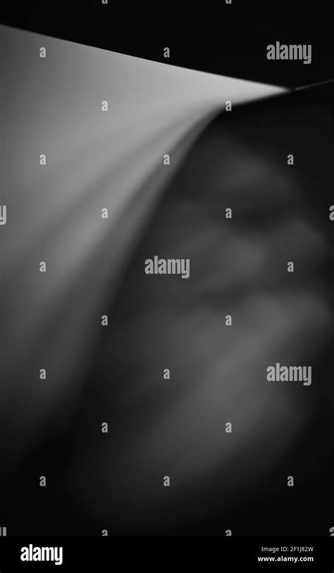 Black And White Extreme Close Up Of Temporary Setup Creating Abstract Conceptual Image Stock