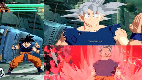 Goku Saiyan Saga Ui And Ssg Shirt Ripped Dragon Ball Fighterz Mods
