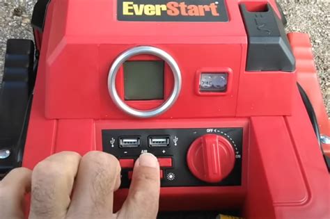 How To Use Air Compressor On The Everstart Jump Starter With Pictures