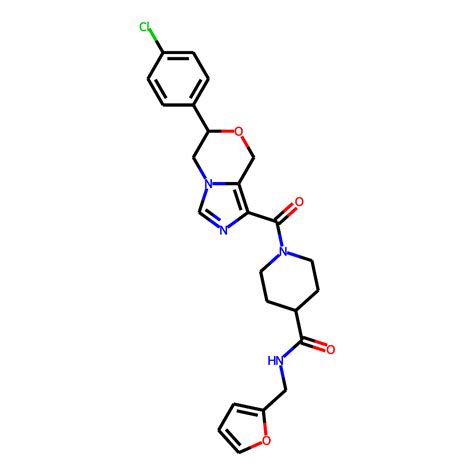 s357 0222 — chemdiv screening compound 1 {[6 4 chlorophenyl 5 6 dihydro 8h imidazo[5 1 c][1 4