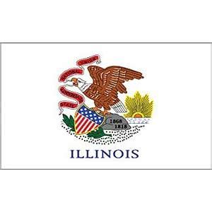 The great seal of the state of illinois is the official emblem of the state, and signifies the official nature of a document produced by the state of illinois. Illinois State Flag - 3'x5' - Recognitions - Home of ...