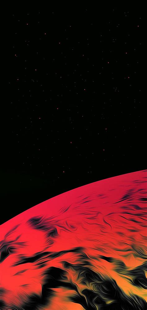 Red Planet Space Wallpaper 1440x3040