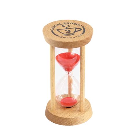 Geweyeeli Wooden Hourglass Sand Clock 3 Minutes Hourglass Sandglass
