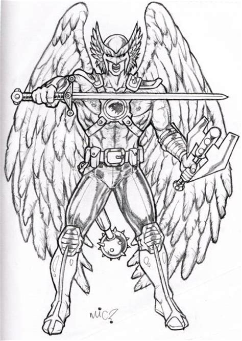 Sketch Hawkman By Micquestion On Deviantart