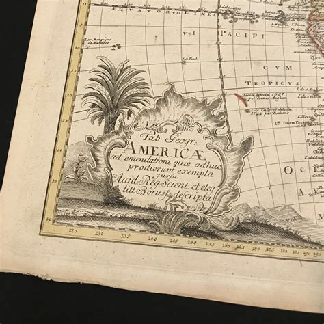 Rare 1760 Map Of America Original Hand Colored Antique Map By Etsy
