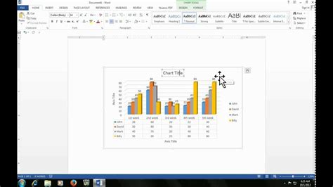 Microsoft Word How To Draw Chart Graph In Word Youtube