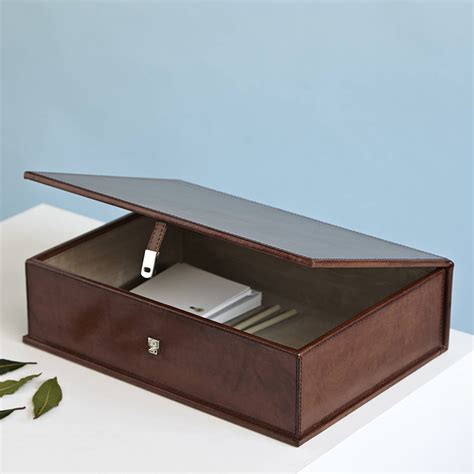 Leather Box File By Life Of Riley