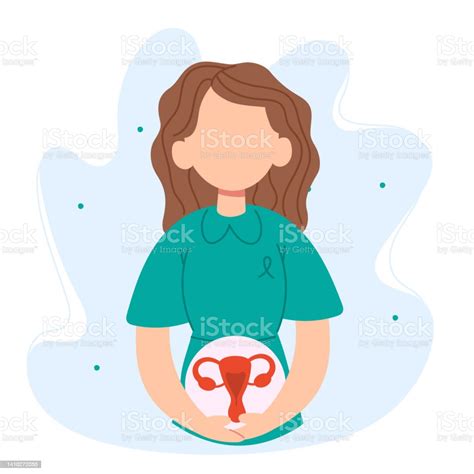 Female Gynecological Problems Infertility Endometriosis Concept Vector