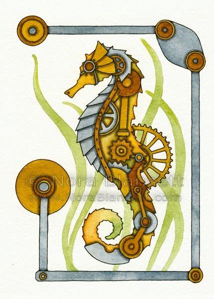 Steampunk Seahorse By Nora Blansett Steampunk