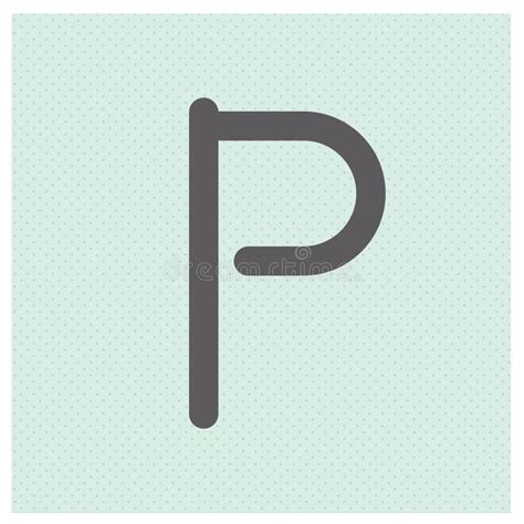 Letter P Vector Alphabetic Illustration Vector Illustration Decorative