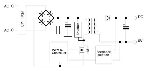 Ac To Dc Converter Ac To Dc Circuit Diagram Full Wave Rectifier