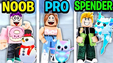 Lankybox Noob Vs Pro Vs Robux Spender Challenge In Adopt Me Christmas