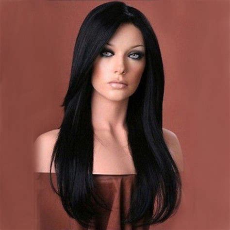 31 Off Long Inclined Bang Layered Straight Synthetic Wig Rosegal