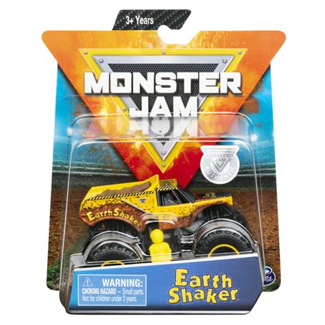 Monster Jam Official Earth Shaker Truck Die Cast Vehicle Arena