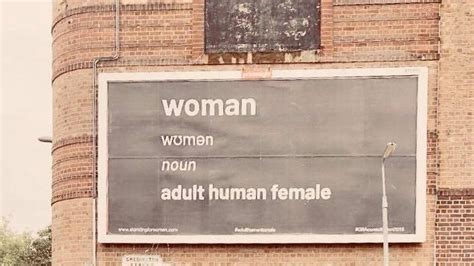 Woman Billboard Removed After Transphobia Row Bbc News